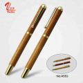 New top crystal wood pen customized logo business gift metal wooden pen